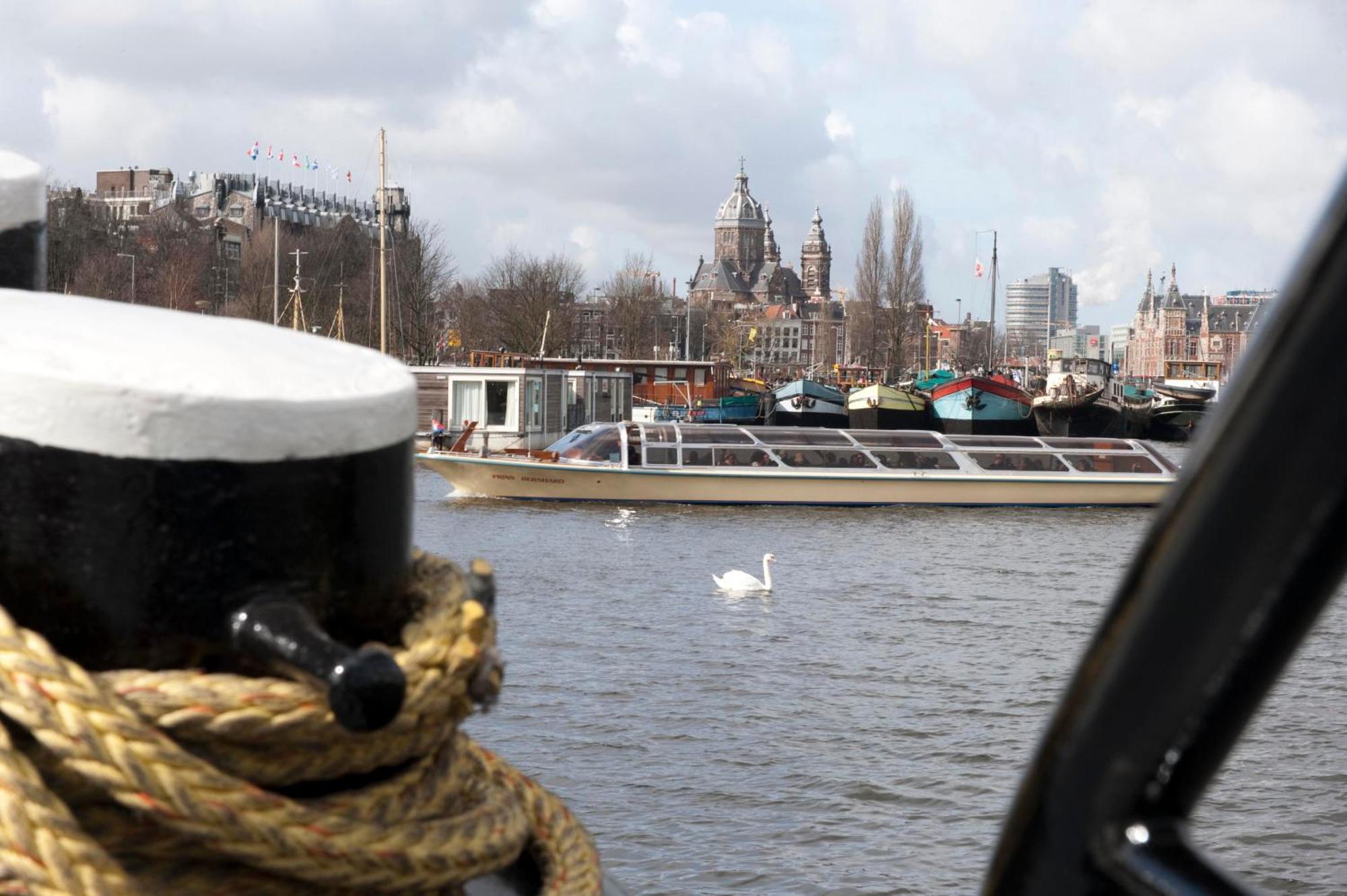 Hotelboot Zwaan Amszterdam Kültér fotó